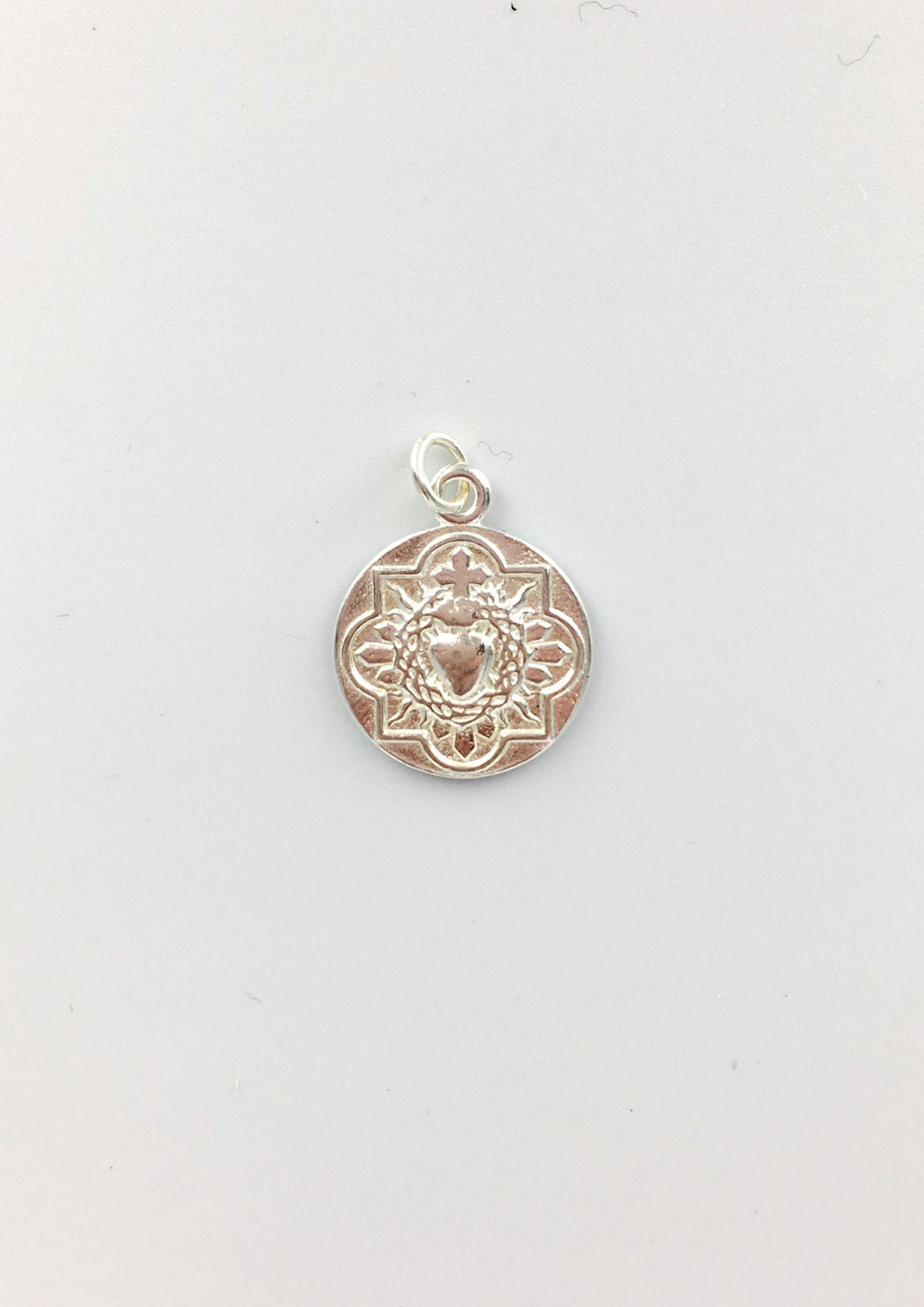 Tidy Street Store | Decorated Heart Pendant - Silver