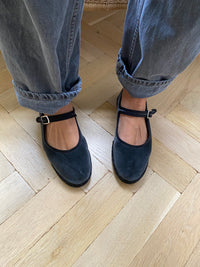 Drogheria Crivellini | Velvet Mary Janes - Ash