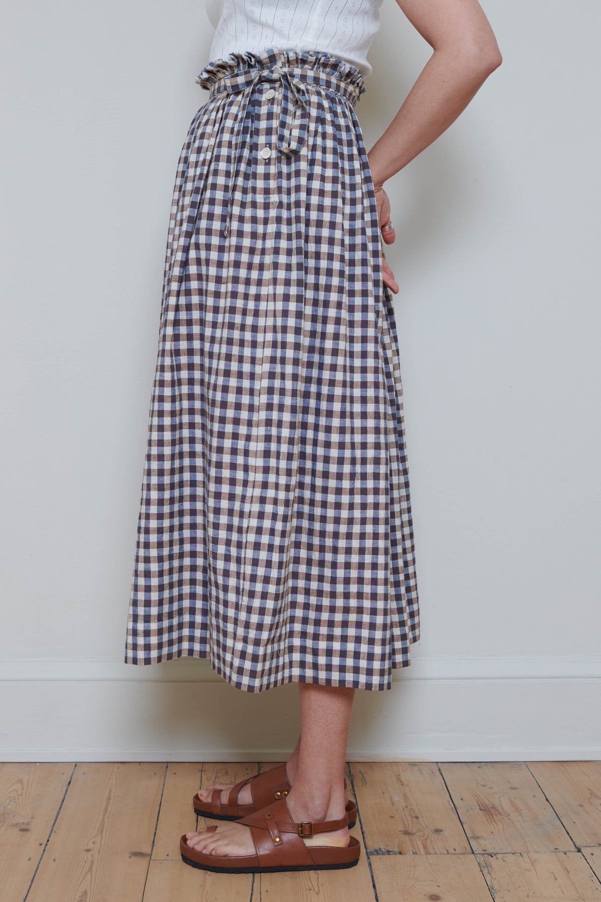 Tidy Street Collection | Checked Skirt - Ruffle Top